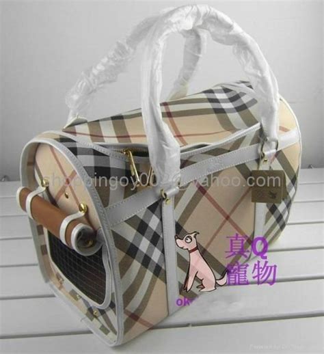 burberry inspired dog carrier